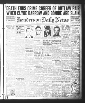 Henderson Daily News (Henderson, Tex.), Vol. 4, No. 56, Ed. 1 Wednesday, May 23, 1934