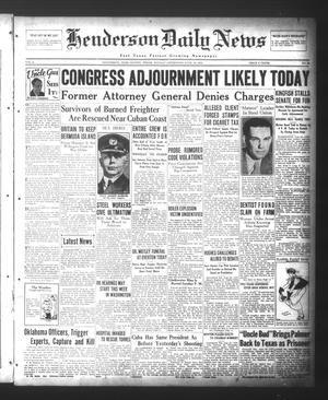 Henderson Daily News (Henderson, Tex.), Vol. 4, No. 78, Ed. 1 Monday, June 18, 1934