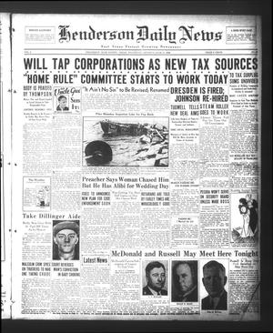 Henderson Daily News (Henderson, Tex.), Vol. 4, No. 86, Ed. 1 Wednesday, June 27, 1934