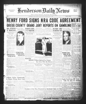 Henderson Daily News (Henderson, Tex.), Vol. 4, No. 89, Ed. 1 Sunday, July 1, 1934