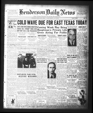 Henderson Daily News (Henderson, Tex.), Vol. 4, No. 262, Ed. 1 Sunday, January 20, 1935