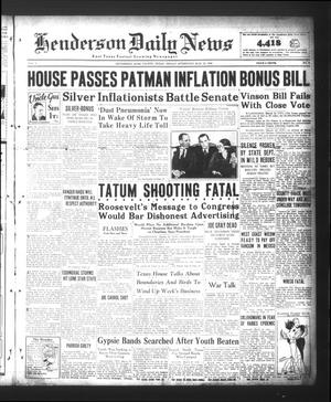 Henderson Daily News (Henderson, Tex.), Vol. 5, No. 3, Ed. 1 Friday, March 22, 1935