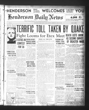 Henderson Daily News (Henderson, Tex.), Vol. 5, No. 29, Ed. 1 Monday, April 22, 1935