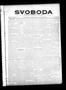 Primary view of Svoboda (La Grange, Tex.), Vol. 32, No. 14, Ed. 1 Thursday, April 5, 1917