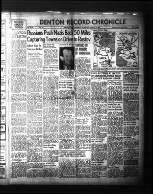 Primary view of object titled 'Denton Record-Chronicle (Denton, Tex.), Vol. 42, No. 131, Ed. 1 Thursday, January 14, 1943'.