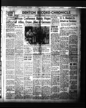 Denton Record-Chronicle (Denton, Tex.), Vol. 42, No. 142, Ed. 1 Wednesday, January 27, 1943