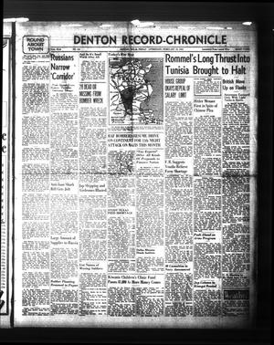 Denton Record-Chronicle (Denton, Tex.), Vol. 42, No. 162, Ed. 1 Friday, February 19, 1943
