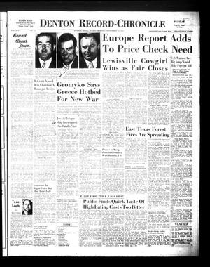 Denton Record-Chronicle (Denton, Tex.), Vol. 45, No. 38, Ed. 1 Sunday, September 28, 1947