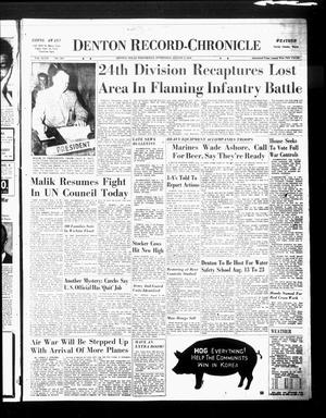 Denton Record-Chronicle (Denton, Tex.), Vol. 47, No. 304, Ed. 1 Wednesday, August 2, 1950