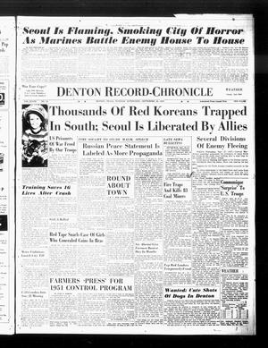 Denton Record-Chronicle (Denton, Tex.), Vol. 48, No. 39, Ed. 1 Tuesday, September 26, 1950