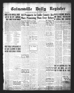 Gainesville Daily Register and Messenger (Gainesville, Tex.), Vol. 38, No. 209, Ed. 1 Monday, April 3, 1922