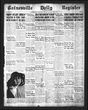 Gainesville Daily Register and Messenger (Gainesville, Tex.), Vol. 38, No. 217, Ed. 1 Wednesday, April 12, 1922