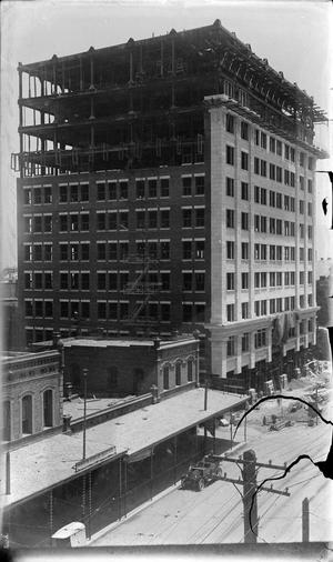 Primary view of object titled '[American National Insurance Building Under Construction #3]'.