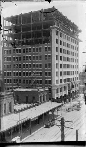Primary view of object titled '[American National Insurance Building Under Construction #4]'.