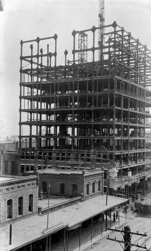 Primary view of object titled '[American National Insurance Building Under Construction #2]'.