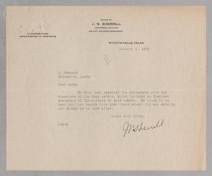 Primary view of object titled '[Letter from J. N. Sherrill to H. Kempner, January 5, 1932]'.