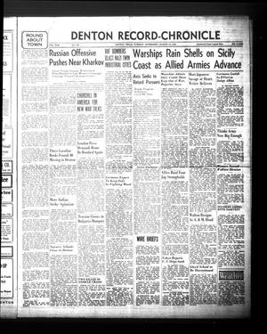 Denton Record-Chronicle (Denton, Tex.), Vol. 42, No. 309, Ed. 1 Tuesday, August 10, 1943