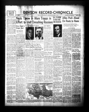Denton Record-Chronicle (Denton, Tex.), Vol. 41, No. 61, Ed. 1 Monday, October 25, 1943