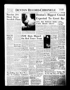 Denton Record-Chronicle (Denton, Tex.), Vol. 49, No. 256, Ed. 1 Monday, June 16, 1952