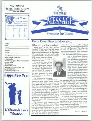 The Message, Volume 36, September 17, 1999