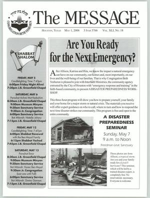 The Message, Volume 41, Number 18, May 2006