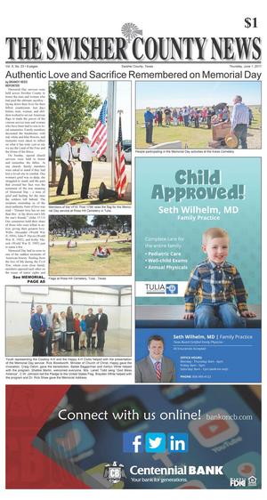 The Swisher County News (Tulia, Tex.), Vol. 9, No. 23, Ed. 1 Thursday, June 1, 2017