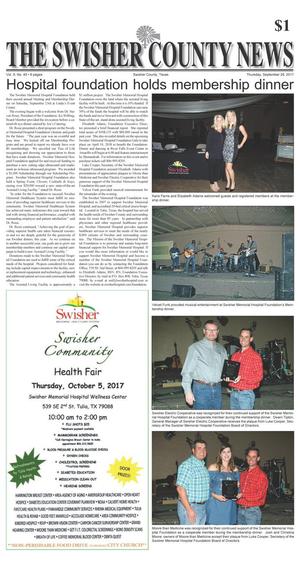 The Swisher County News (Tulia, Tex.), Vol. 9, No. 40, Ed. 1 Thursday, September 28, 2017
