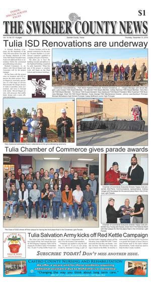 The Swisher County News (Tulia, Tex.), Vol. 10, No. 51, Ed. 1 Thursday, December 13, 2018