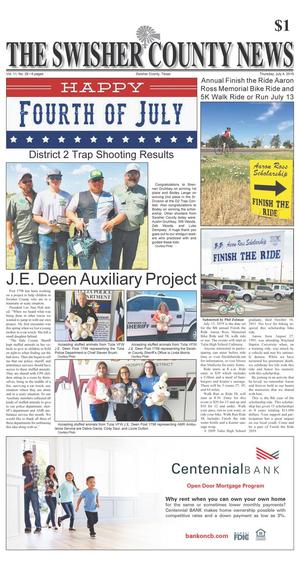 Primary view of object titled 'The Swisher County News (Tulia, Tex.), Vol. 11, No. 28, Ed. 1 Thursday, July 4, 2019'.