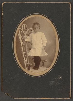 [Photograph of a Young Girl in a White Dress]
