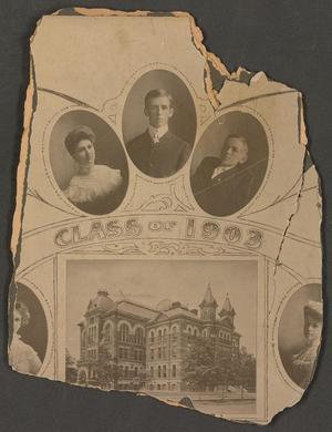 Primary view of object titled '[Fragment of a Class Picture Including Will D. Moody]'.