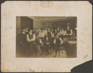 Primary view of object titled '[Will D. Moody with Several Men]'.
