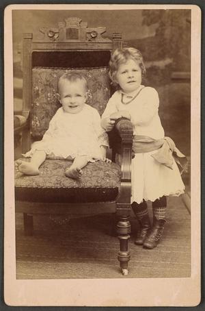 Primary view of object titled '[Photograph of Baby and Young Girl]'.
