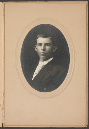 [Photograph of a Young Man Wearing a White Tie]