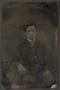 Photograph: [Photograph of Seated Young Man]