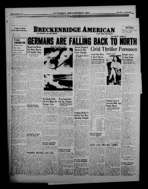 Breckenridge American (Breckenridge, Tex.), Vol. 23, No. 93, Ed. 1 Friday, September 17, 1943