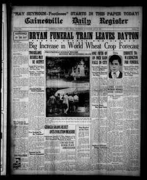 Gainesville Daily Register and Messenger (Gainesville, Tex.), Vol. 41, No. 190, Ed. 1 Wednesday, July 29, 1925