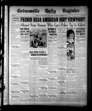Gainesville Daily Register and Messenger (Gainesville, Tex.), Vol. 41, No. 240, Ed. 1 Friday, September 25, 1925