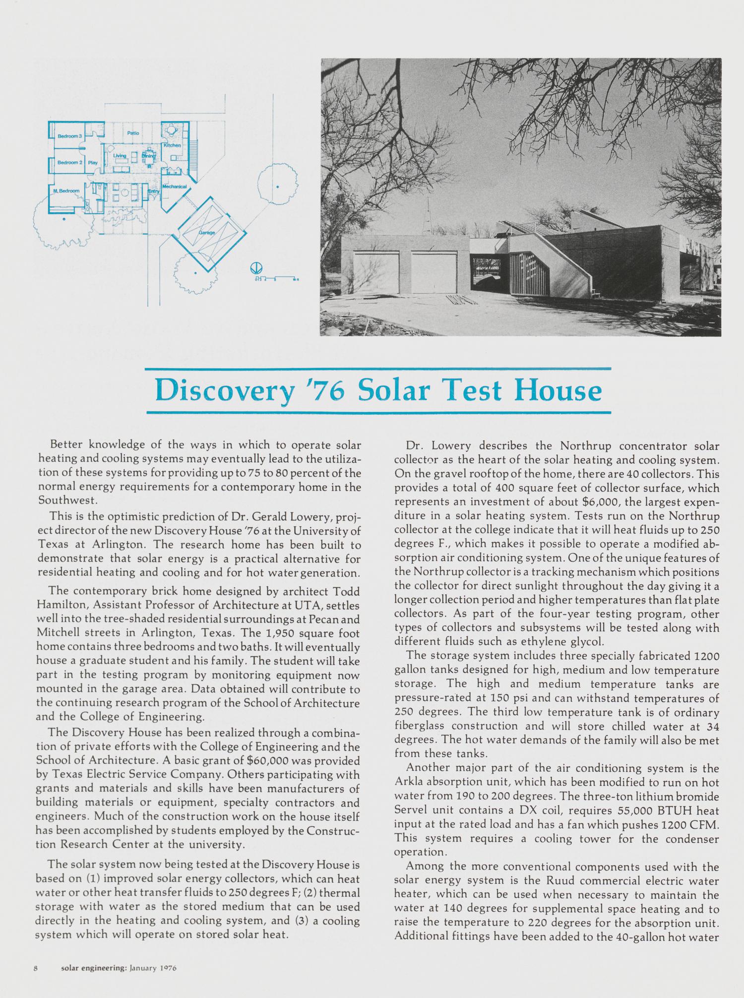 Solar Engineering, Volume 1, Number 1, January 1976
                                                
                                                    8
                                                