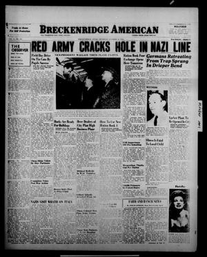Breckenridge American (Breckenridge, Tex.), Vol. 23, No. 116, Ed. 1 Thursday, October 21, 1943