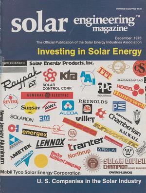 Primary view of object titled 'Solar Engineering Magazine, Volume 1, Number 10, December 1976'.