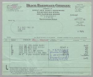 [Invoice for Goods Sold to US National Co., May 1946]