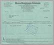Text: [Invoice for Sprayer for Mrs. L. A. Adoue, January 1953]