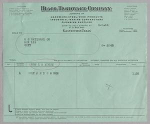 [Invoice for Hoe, May 1954]