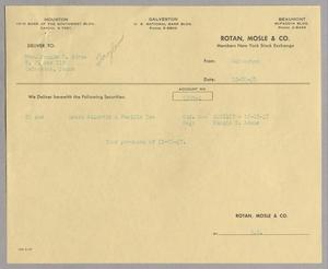 [Invoice for Great Atlantic and Pacific Tea, December 1957]
