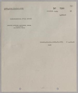 [Invoice for Charge for F. K. Adoue, December 1959]