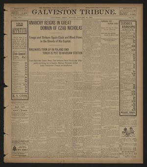 Primary view of object titled 'Galveston Tribune. (Galveston, Tex.), Vol. 25, No. 51, Ed. 1 Monday, January 23, 1905'.