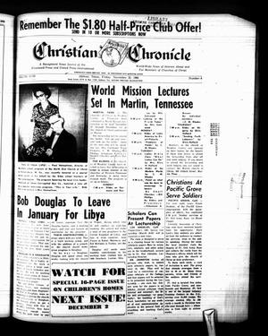 Primary view of object titled 'Christian Chronicle (Abilene, Tex.), Vol. 18, No. 6, Ed. 1 Friday, November 25, 1960'.