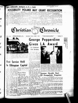 Christian Chronicle (Abilene, Tex.), Vol. 18, No. 34, Ed. 1 Friday, June 2, 1961