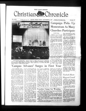 Primary view of object titled 'Christian Chronicle (Abilene, Tex.), Vol. 24, No. 47, Ed. 1 Friday, September 8, 1967'.